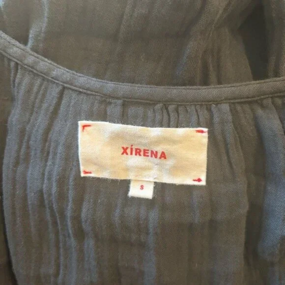 Xirena Ella Cotton Muslin Dress Black - Picture 8 of 8